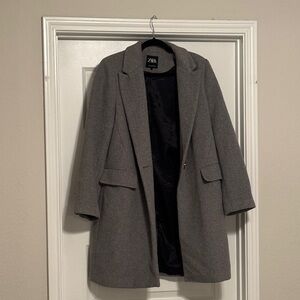 Zara Charcoal Overcoat